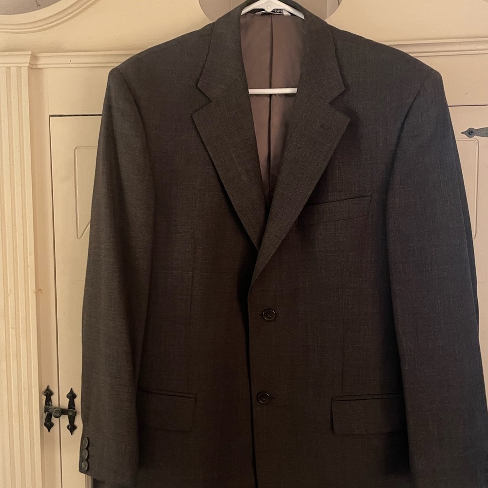 Sophisticated Men's Dark Gray Blazer ITALY